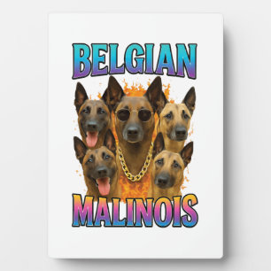 Belgischer Malinois-Kopie Fotoplatte