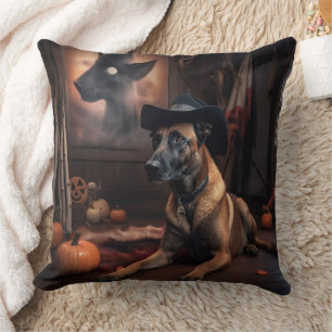 Belgischer Malinois Kürbisse Halloween Gruselig Kissen