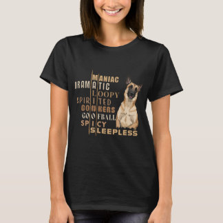 Belgischer Malinois Persönlichkeit Wort Puzzle T-S T-Shirt