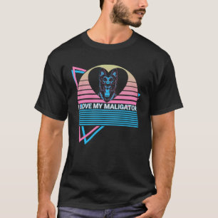 Belgischer Malinois Retro Ich liebe meinen Maligat T-Shirt