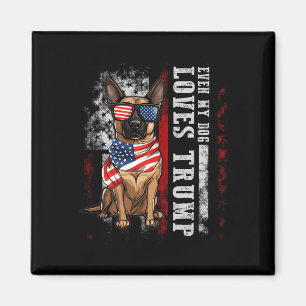Belgischer Malinois Sogar mein Hund liebt Trump Lu Magnet
