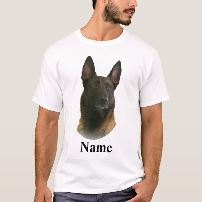 Belgischer Name Malinois T-Shirt (Vorderseite)