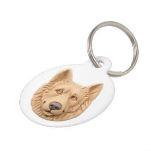 Belgischer Schäferhund 3D Inspiriert Haustiermarke