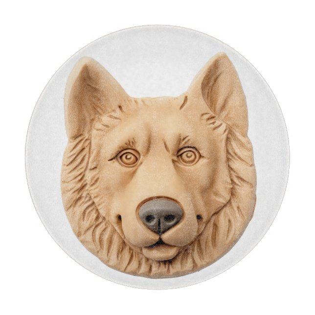 Belgischer Schäferhund 3D Inspiriert Schneidebrett (Vorderseite)