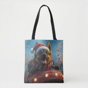 Belgischer Schäferhund Achterbahn Weihnachten Tasche