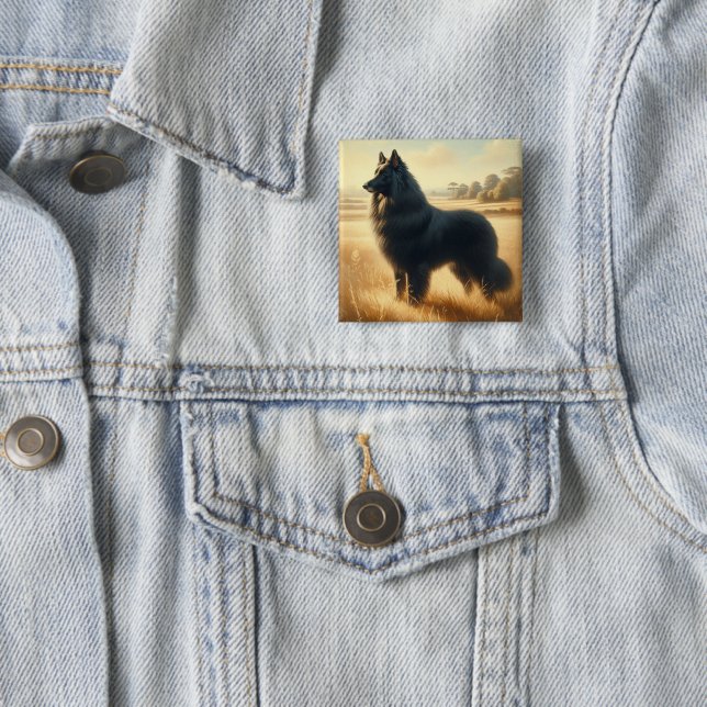 Belgischer Schäferhund Button (Beispiel)