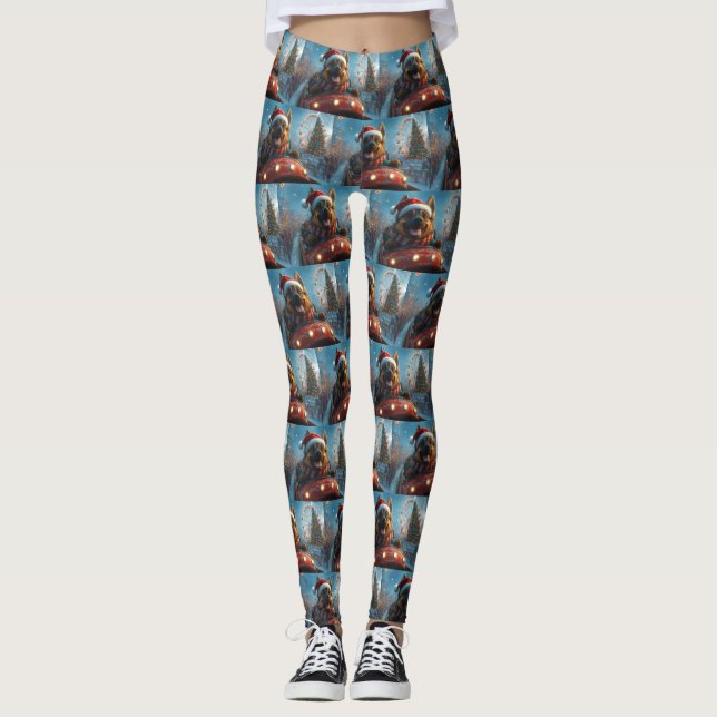 Belgischer Schäferhund Dog Roller Untersetzer Weih Leggings (Vorderseite)