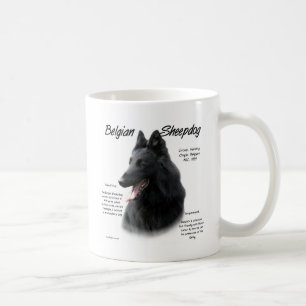 Belgischer Schäferhund-Geschichtsentwurf Kaffeetasse