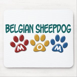BELGISCHER SCHÄFERHUND-MAMA Tatzen-Druck Mousepad