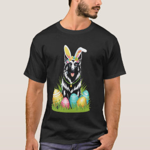 Belgischer Schäferhund mit Hasenohren-Osterhasen T-Shirt