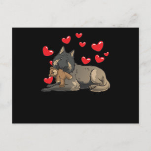 Belgischer Schäferhund Tervuren Hund mit ausgestop Postkarte