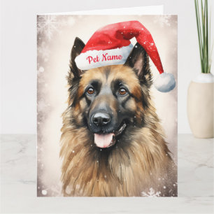 Belgischer Schäferhund Weihnachten Personalisiert Karte