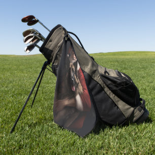 Belgischer Schäferhund Weihnachtsmann Feierliche W Golfhandtuch