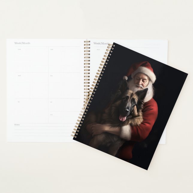 Belgischer Schäferhund Weihnachtsmann Feierliche W Planer (Anzeige)