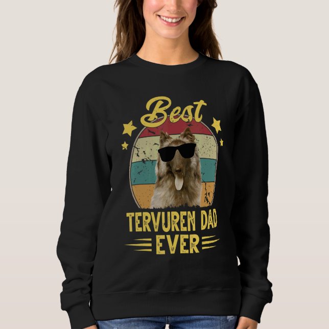 Belgischer Tervuren Vater Vintage Sonnenbrille Bel Sweatshirt (Vorderseite)
