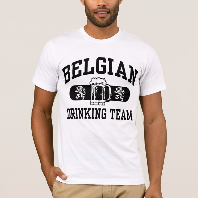 Belgisches Getränketeam T-Shirt (Vorderseite)