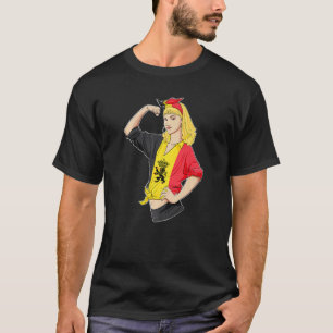 Belgisches Girl Unbrechable I Belgisches Erbe I Be T-Shirt