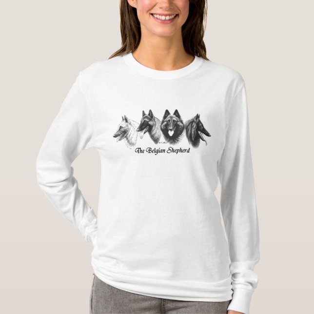 Belgisches Schäferhund Tervuren Malinois T-Shirt (Vorderseite)