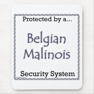 Belgisches Sicherheitssystem Malinois Mousepad