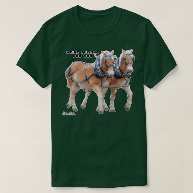 Belgisches Team für Pferde im Lande T-Shirt (Design vorne)