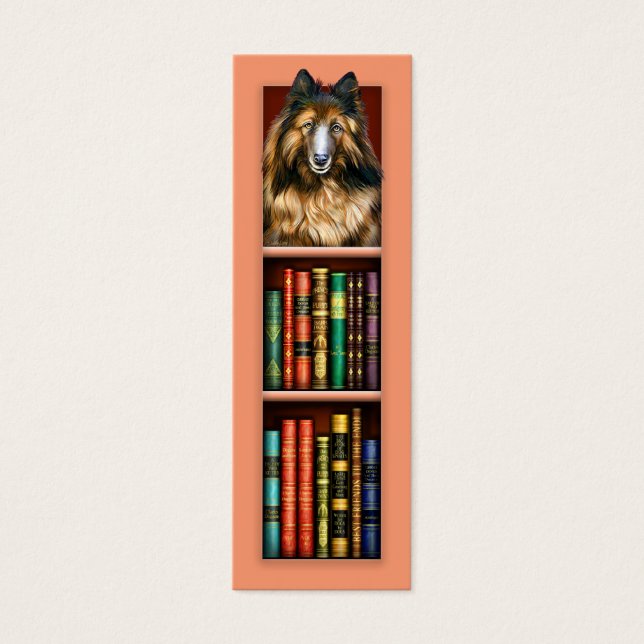 Belgisches Tervuren Apricot Lesezeichen (Vorderseite)