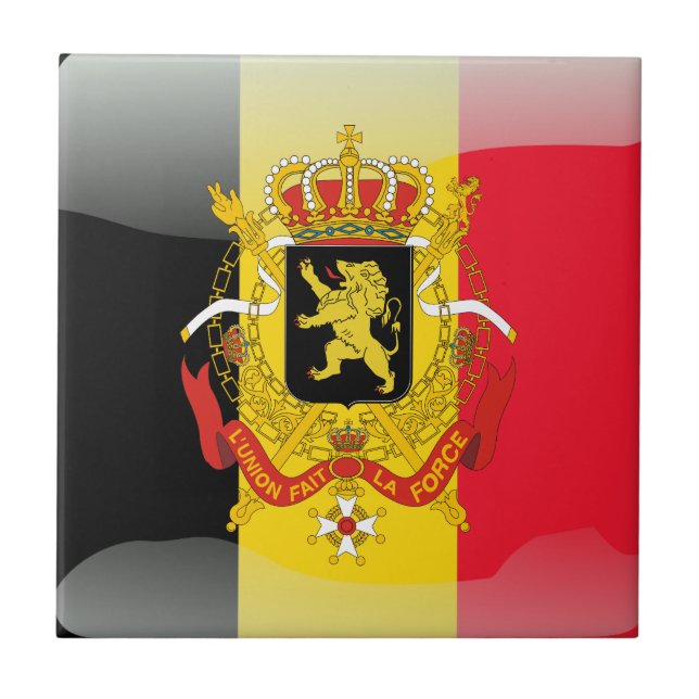 Belgisches Wappen Fliese (Vorderseite)
