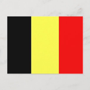 Belgium Flag Postkarte