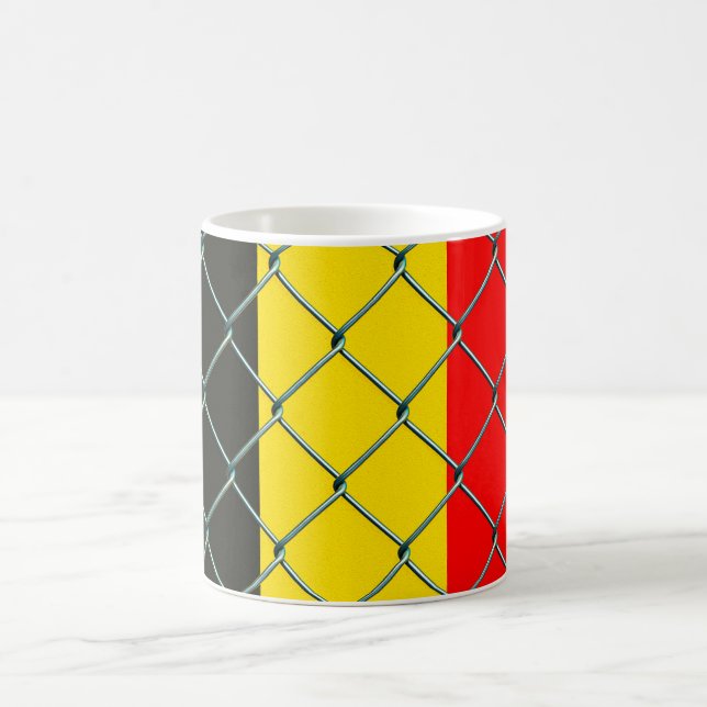 Belgium Flag Security  Kaffeetasse (Mittel)