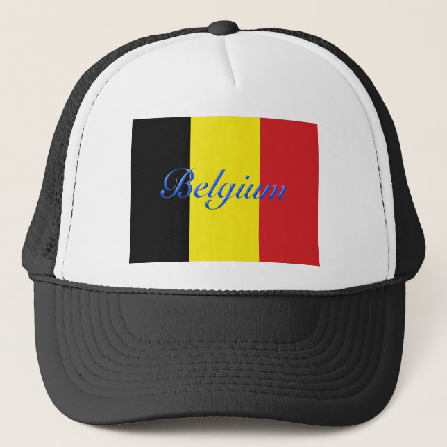 Belgium flag truckerkappe (Vorderseite)