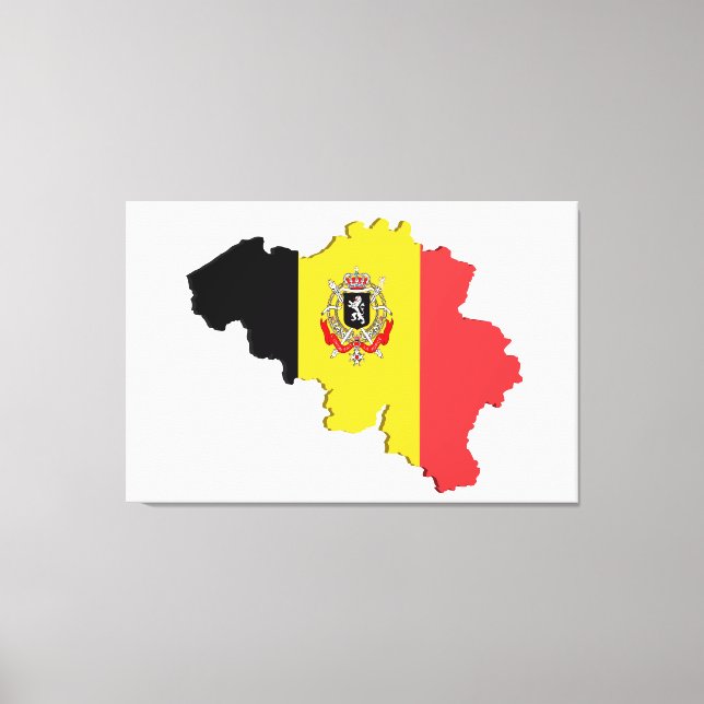 Belgium map leinwanddruck (Vorderseite)