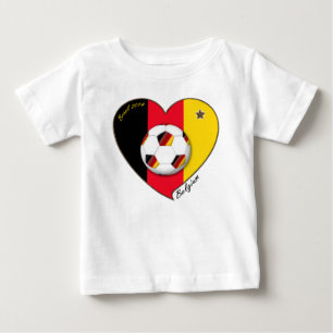 „BELGIUM“ Soccer 2014. Fußball von Belgien Baby T-shirt