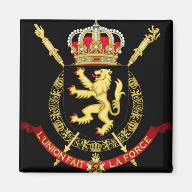 Belgiumemblem Magnet (Vorne)