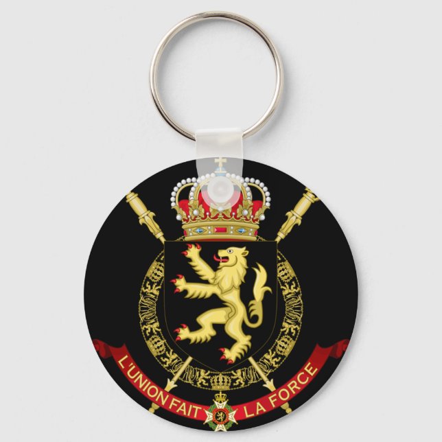 Belgiumemblem Schlüsselanhänger (Vorderseite)