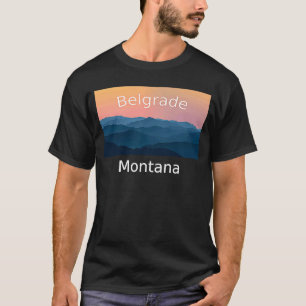 Belgrad Montana Mountain Sonnenuntergang Heimatsta T-Shirt