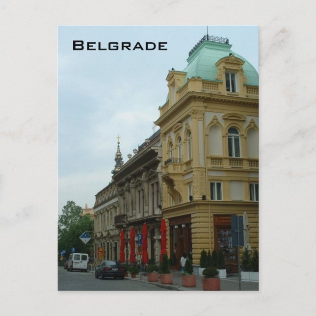 Belgrad Postkarte (Vorderseite)