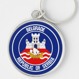 Belgrad RundEmblem Schlüsselanhänger