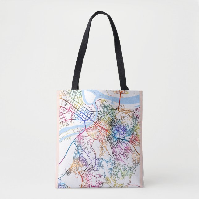 Belgrad Serbien City Map Tasche (Vorderseite)
