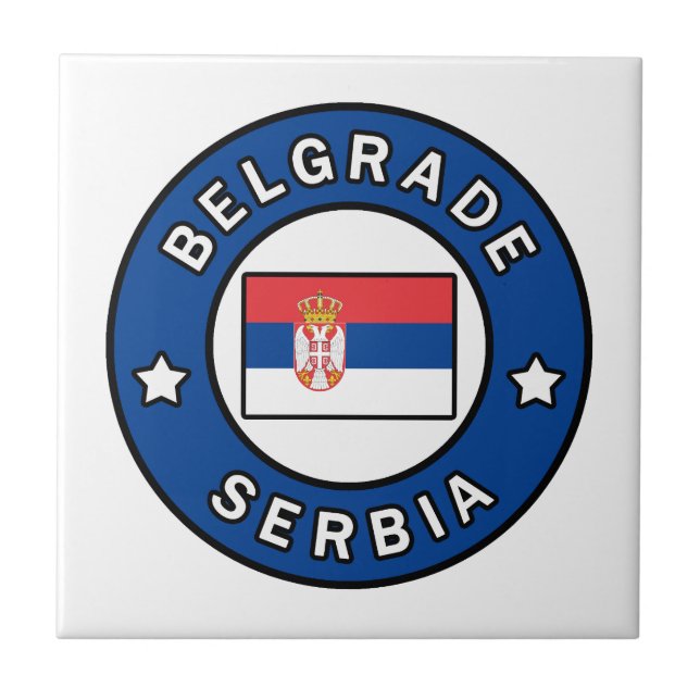 Belgrad Serbien Fliese (Vorderseite)