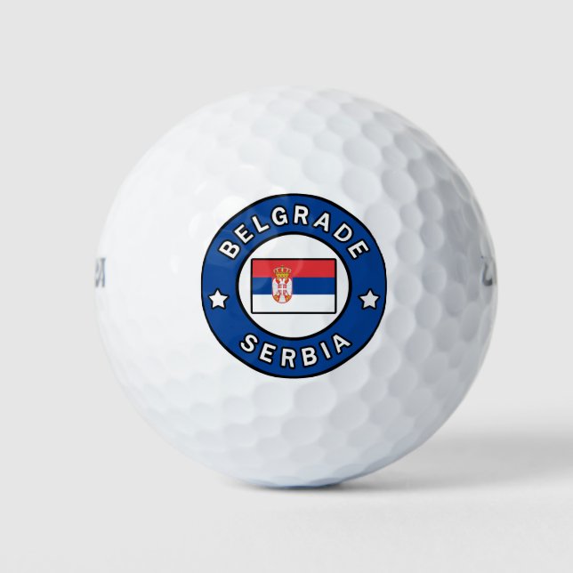 Belgrad Serbien Golfball (Vorderseite)