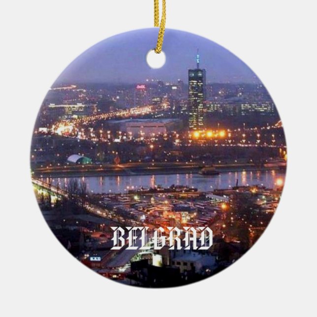 Belgrad Serbien Kreis-Verzierung Keramik Ornament (Vorne)