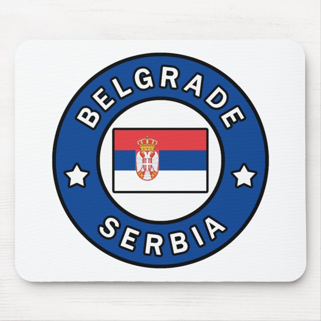 Belgrad Serbien Mousepad (Vorne)