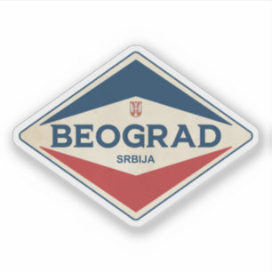 Belgrad Serbien Vintag Aufkleber