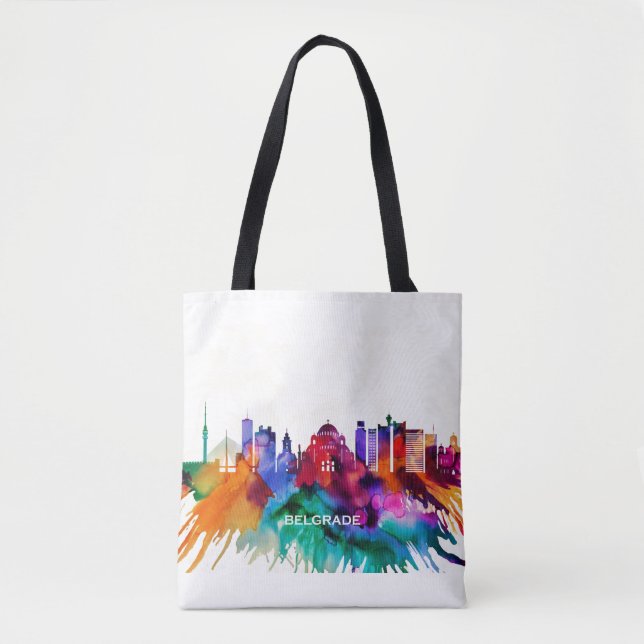 Belgrad Skyline Tasche (Vorderseite)