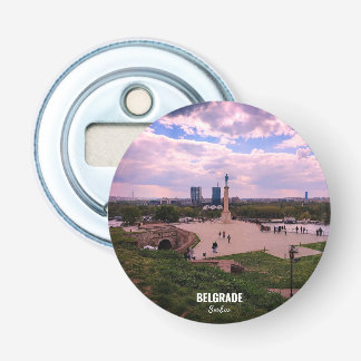 Belgrad-Souvenir-Magnet Blick von Kalemegdan Flaschenöffner