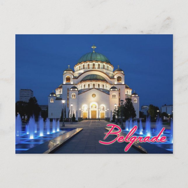 Belgrade Postkarte (Vorderseite)
