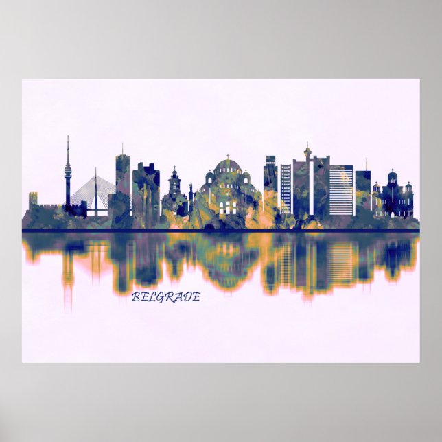 Belgrade Skyline Poster (Vorne)
