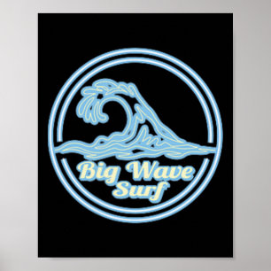 Belharra Big Wave Surf Club, Surfgrafik  Poster