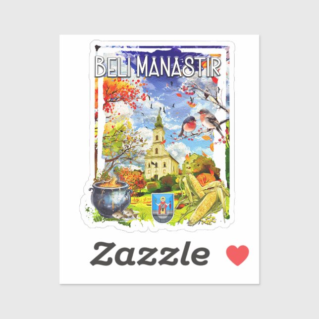 Beli Manastir Aufkleber (Blatt)