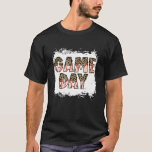 Belichtete Baseball Game Day Vibes Hand Dragee Bas T-Shirt