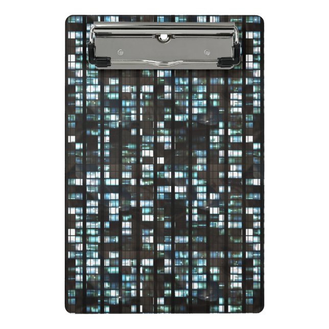 Belichtetes Fenstermuster Mini Klemmbrett (Vorderseite)